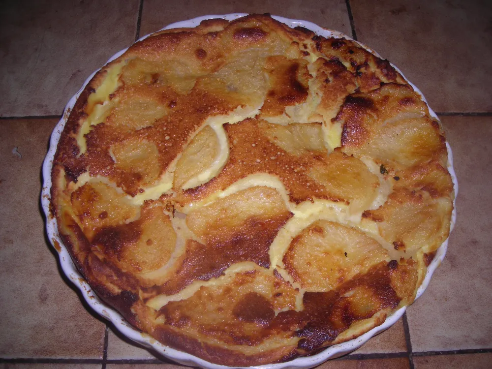 Flan aux poires à la poudre damandes