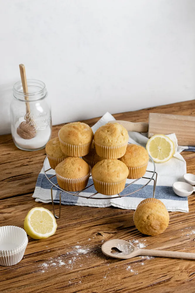 Muffins citron coeur chocolat