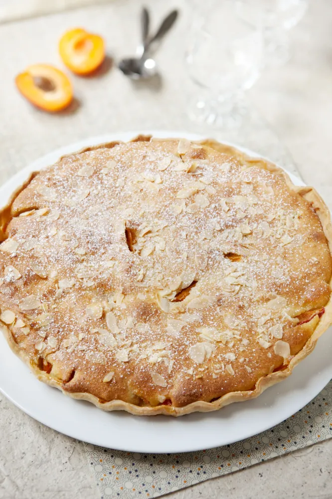 Tarte gourmandine abricot et chocolat blanc