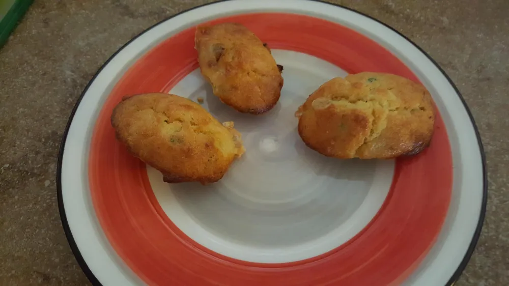 Les madeleines à la soubressade de maman