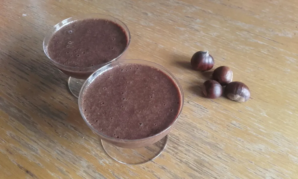 Mousse de châtaigne au chocolat