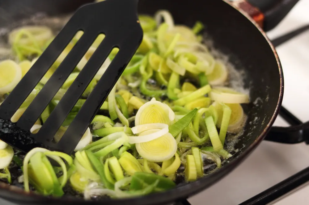 Fondue aux poireaux au Cooking Chef