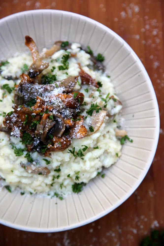 Risotto aux trois champignons