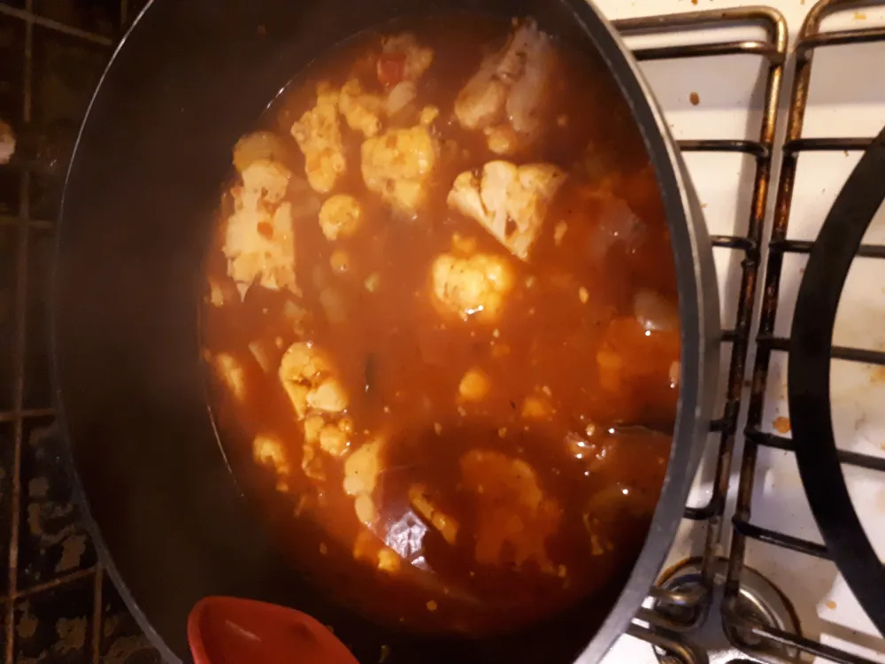 Soupe provençale au chou fleur