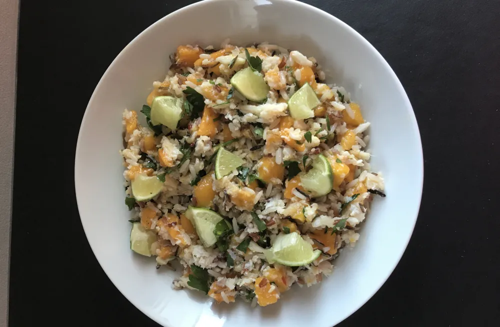 Salade de crabe et mangue