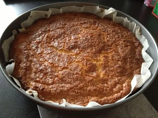 gâteau aux pommes et noix de coco