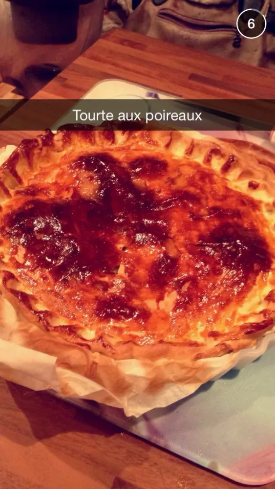 Tourte aux poireaux