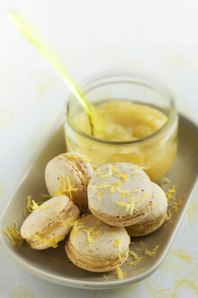 Macarons noisettes citron