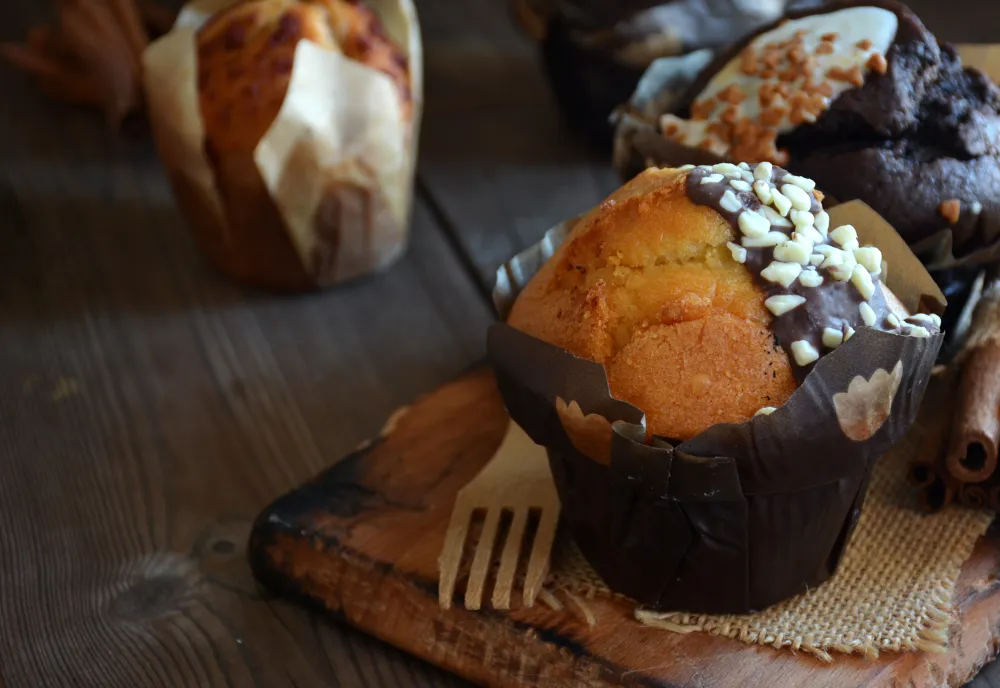 Muffins chocolat-noix de coco (sans gluten et sans lait)