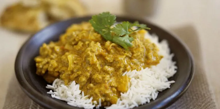 Emincé de dinde au curry