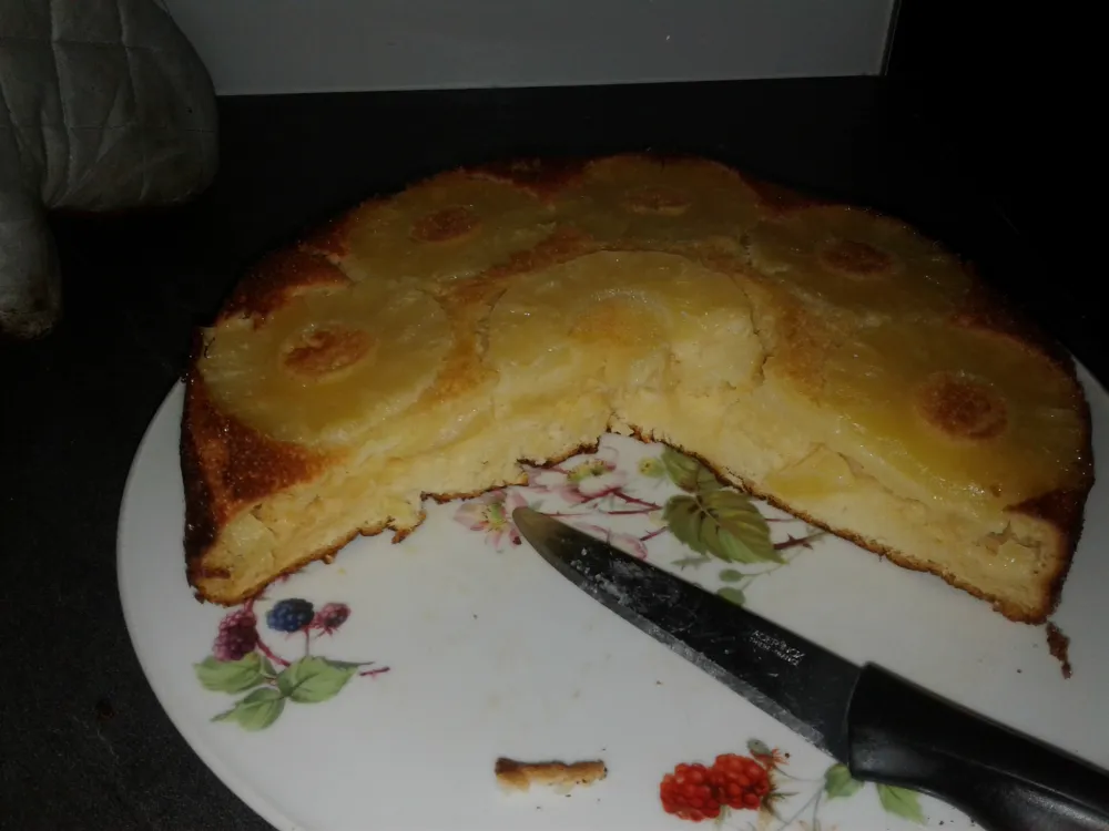 Gâteau léger et rapide à lananas