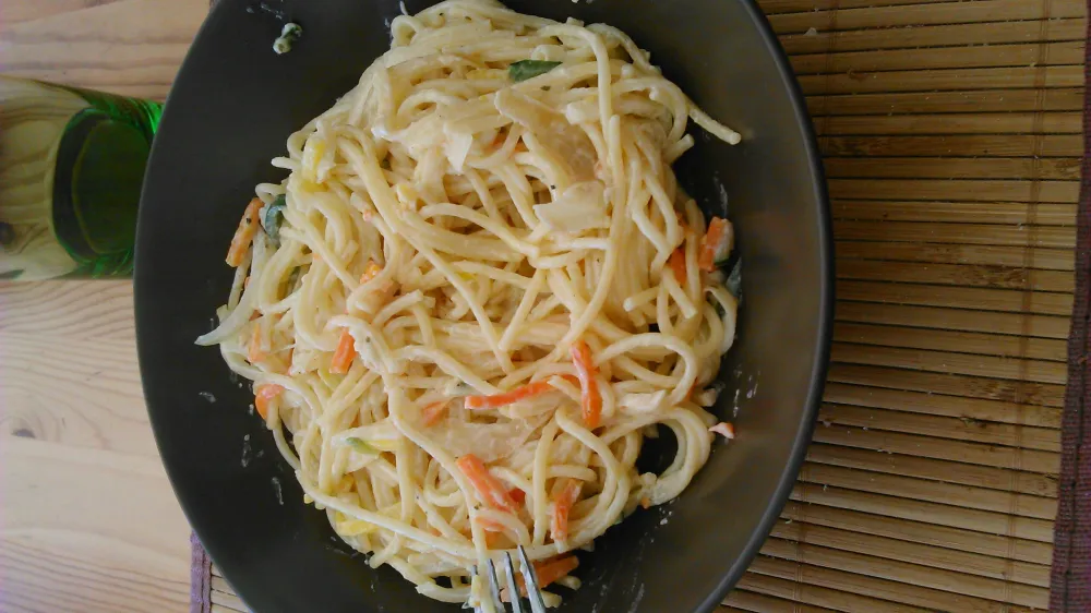 Spaghetti diet à la julienne de légumes