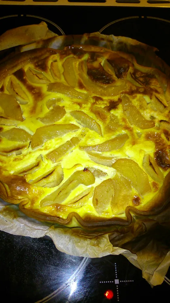 Tarte pommes poires et compote