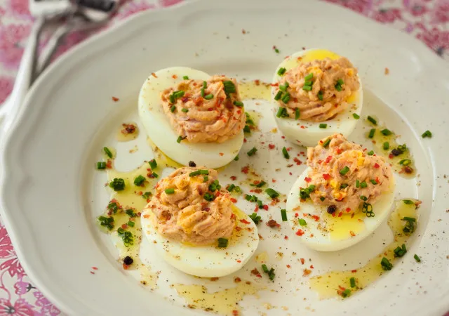 Oeufs à la mousse de foie gras