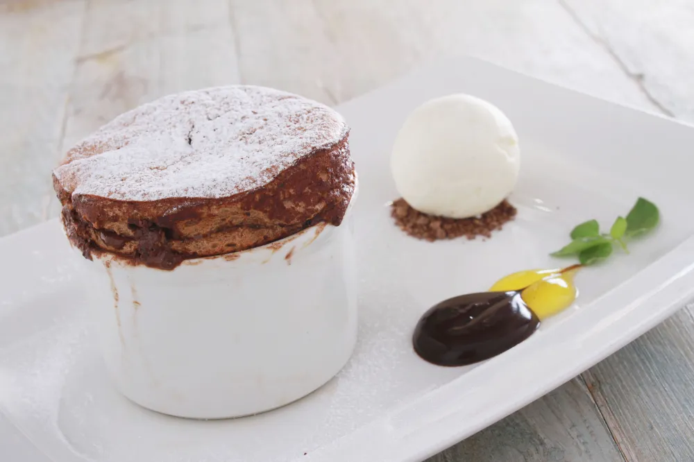 Soufflés au chocolat et à la crème de marrons