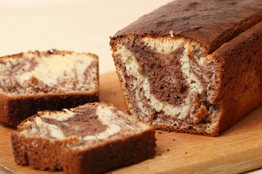 Marbré au yaourt chocolat noisette