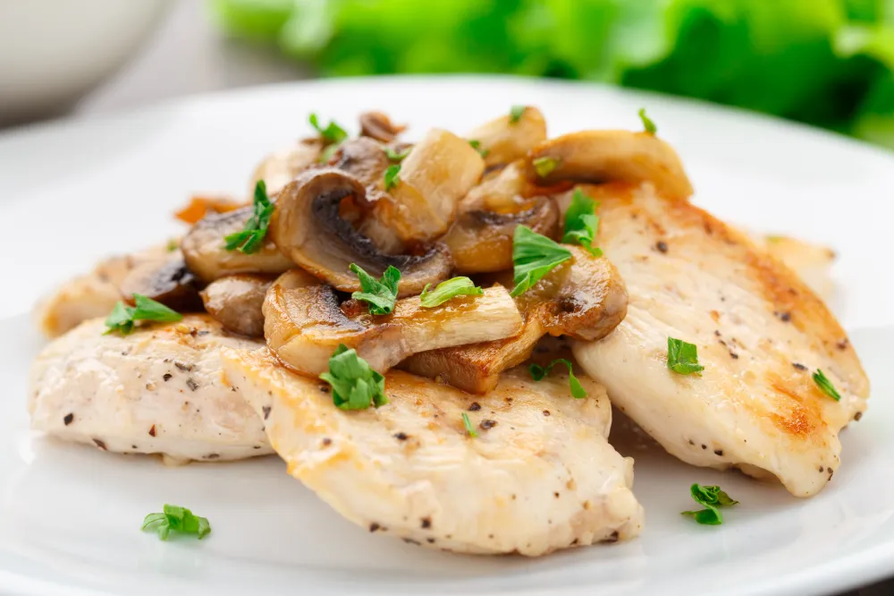 Poulet au champignons