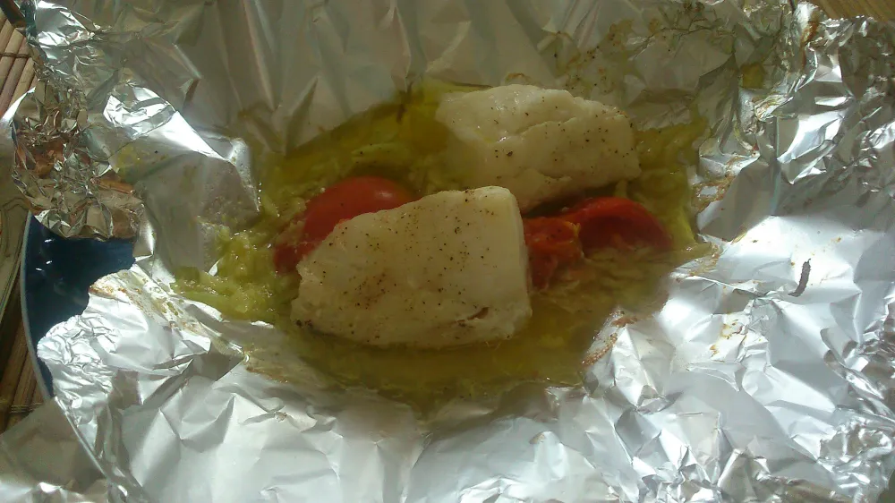 Papillote de cabillaud