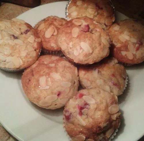 Muffins cranberries et amandes