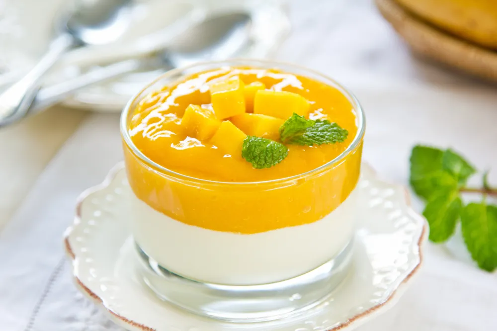 crème de mangue à la vanille