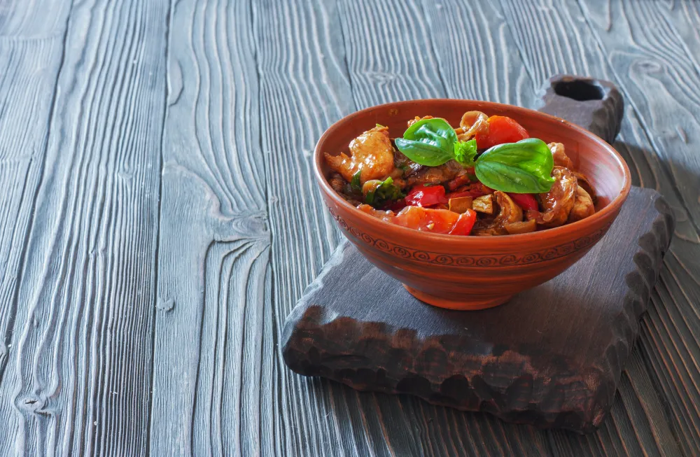 Fricassée de dinde aux tomates et poivrons au Companion