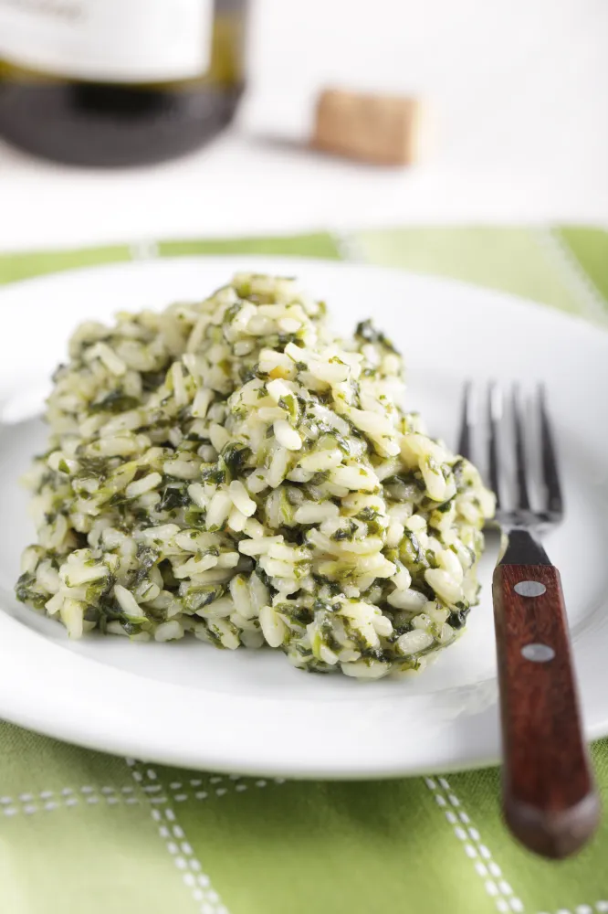 Risotto chèvre - épinards