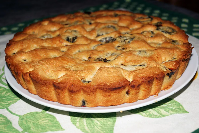 Gâteau sablé aux pruneaux