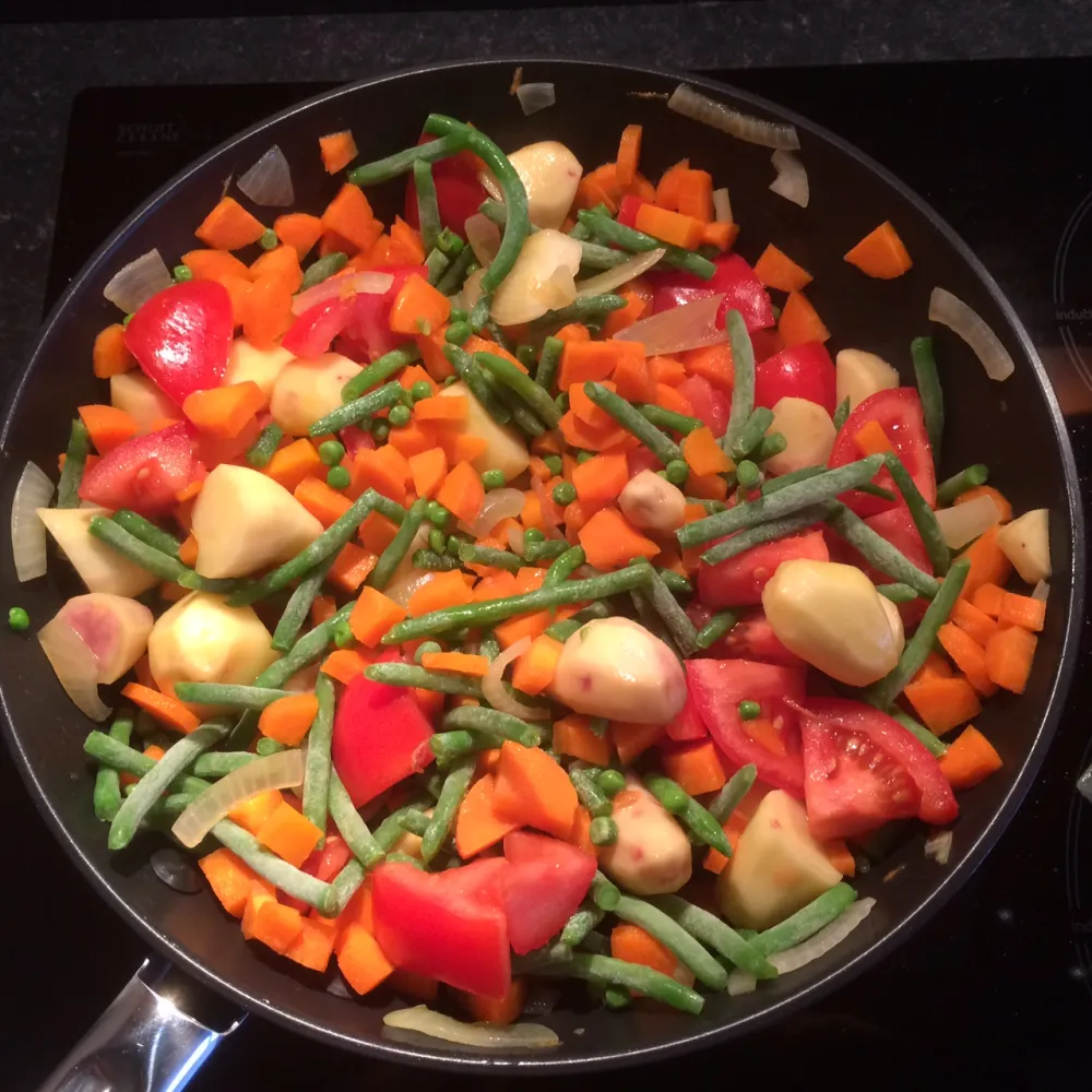 Jardinière de légumes au wok