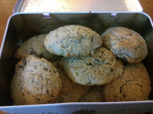 Cookies aux framboises et pépites de chocolat