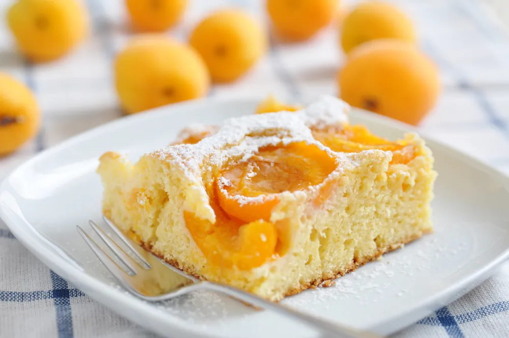 Gâteau aux abricots et son coulis