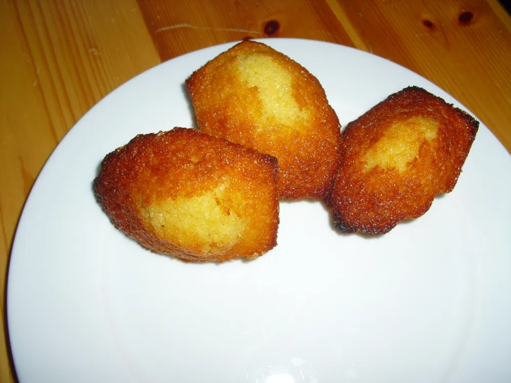 Madeleines miel-citron-gingembre