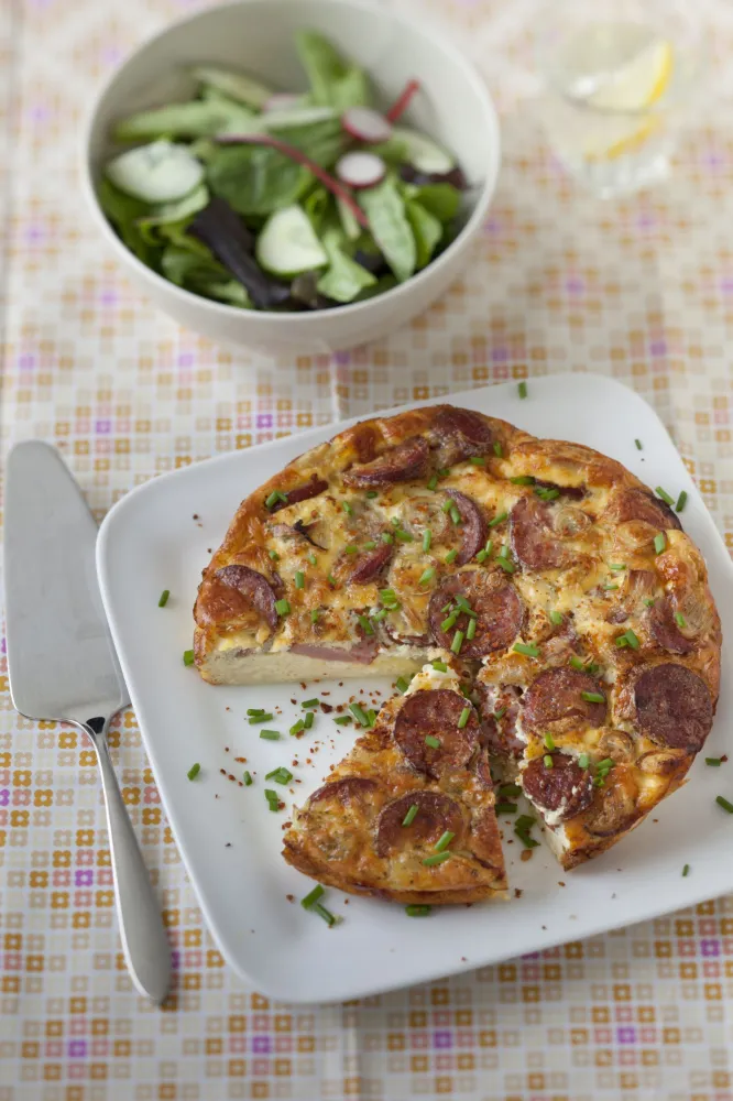 Flan de saucisse au gruyère