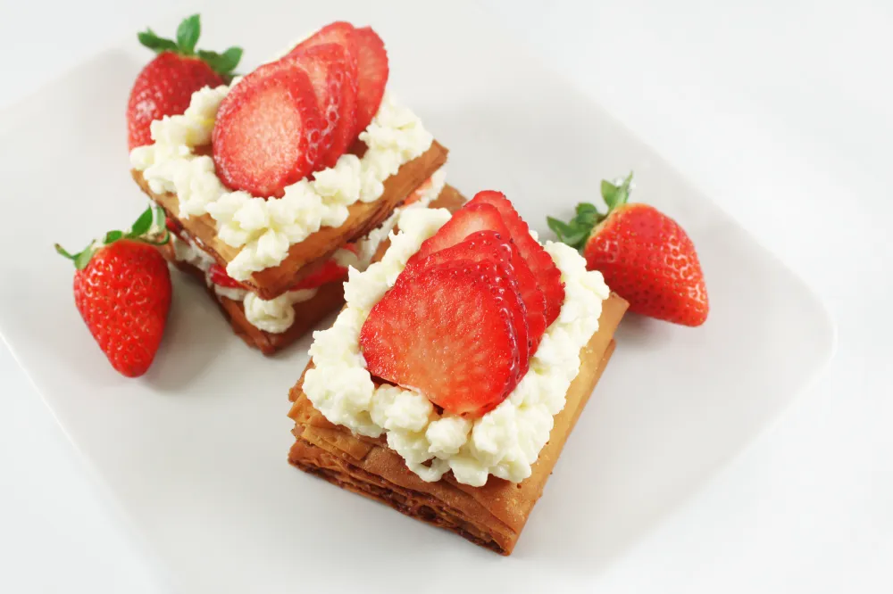 Millefeuille aux fraises