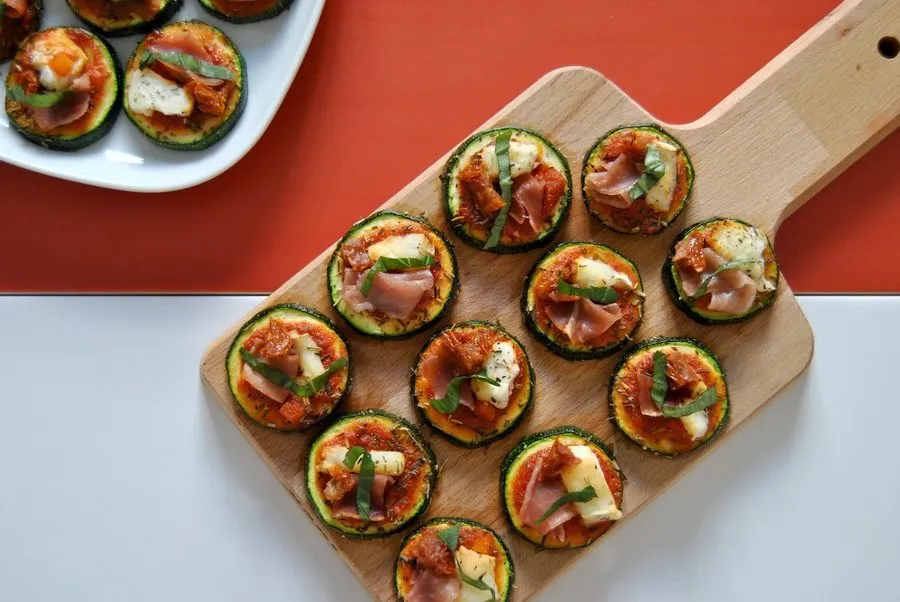 Mini-pizza courgette