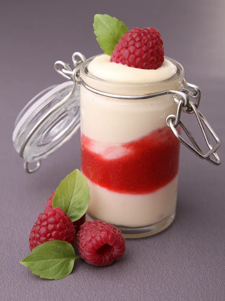 Tiramisu fondant aux framboises