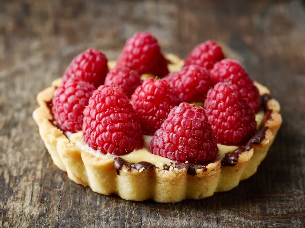 Tartelettes à la framboise rapides