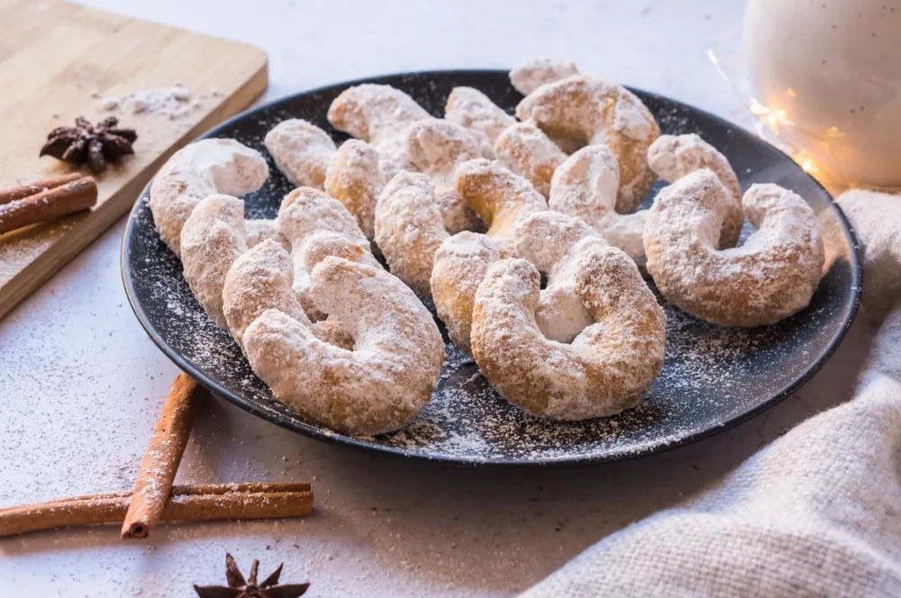 Vanillekipferl ou croissants de lune à la vanille