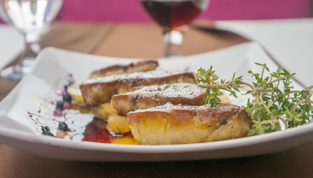 Foie gras poêlé à lananas