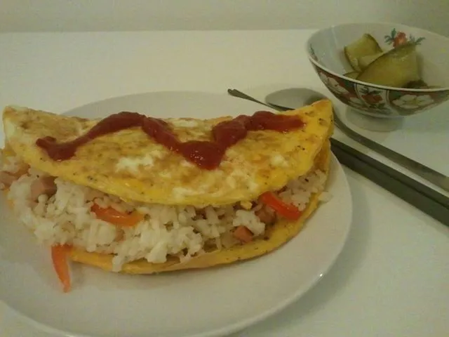 Omelette au riz dune belle-maman coréenne