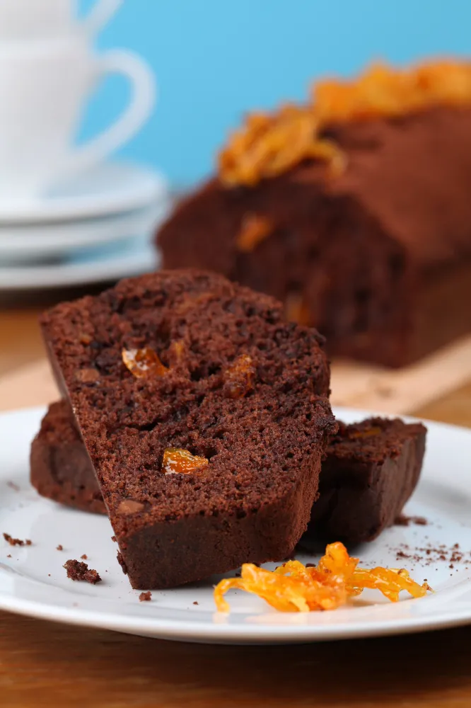 Gâteau tendre au chocolat et à lorange