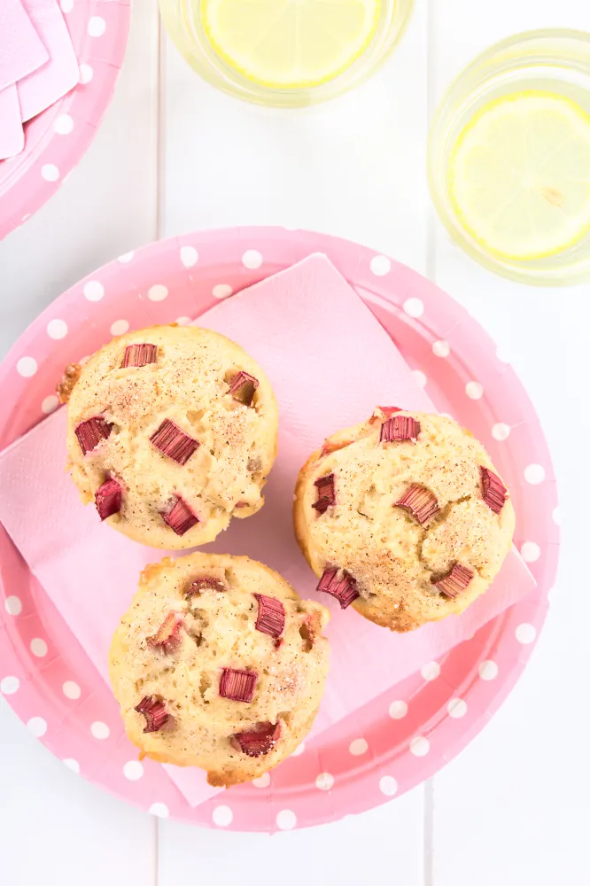 Muffins pomme rhubarbe