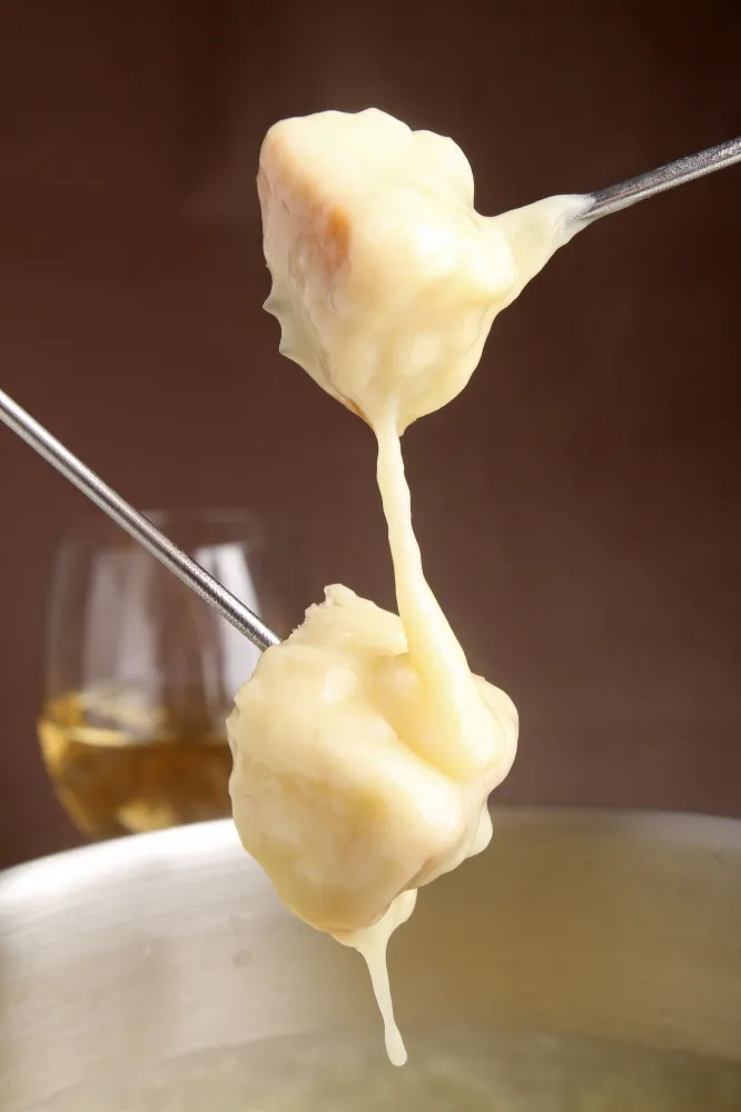 Fondue savoyarde au Champagne