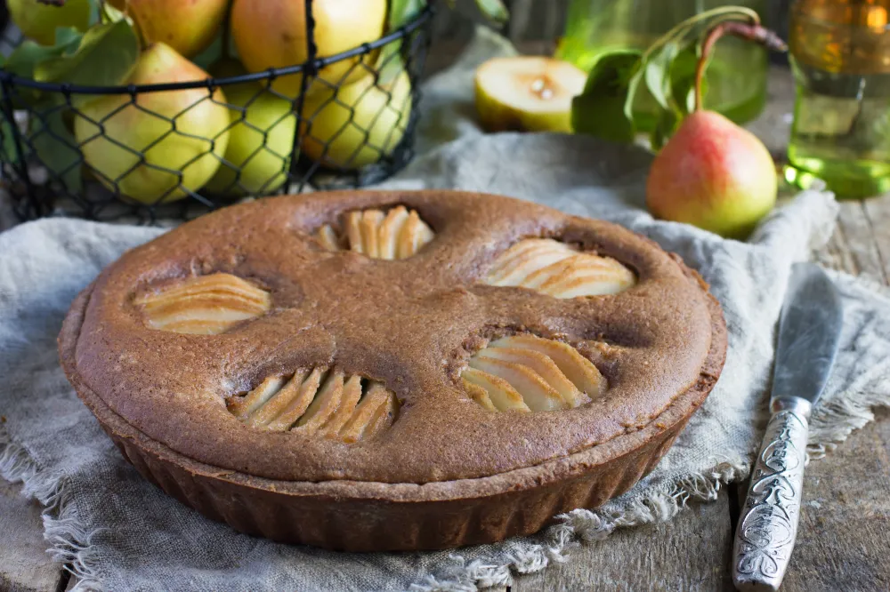 Gâteau amandes poires et chocolat