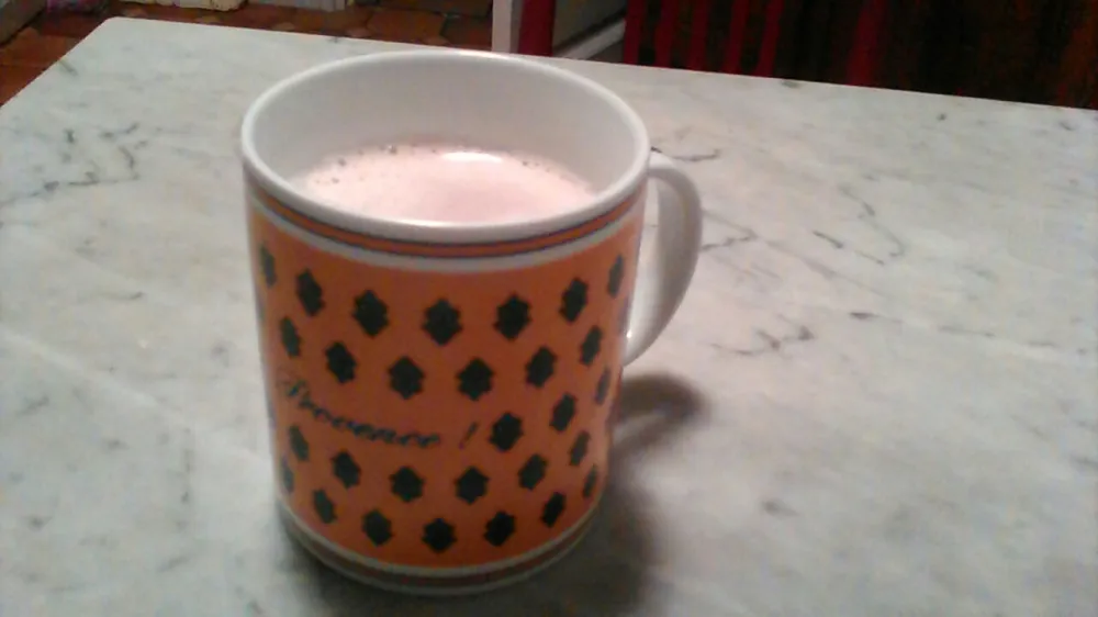 Chocolat chaud à la vanille