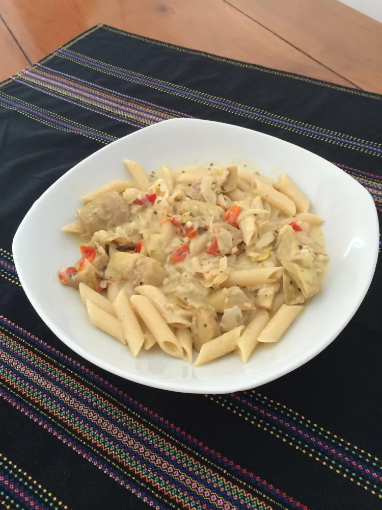 Penne aux artichauts