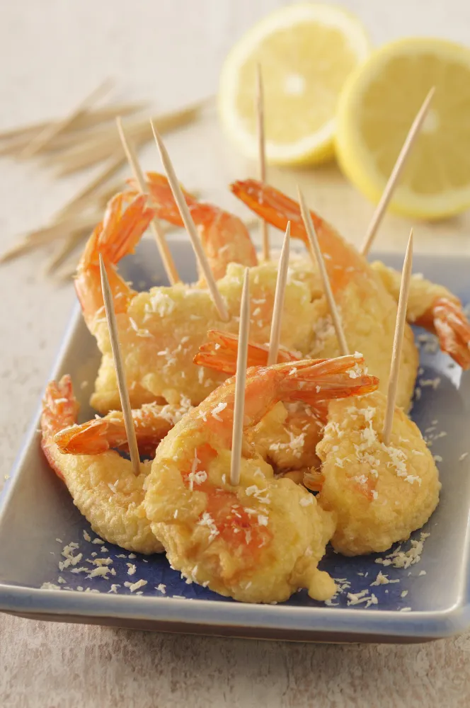 Beignets de gambas épicés