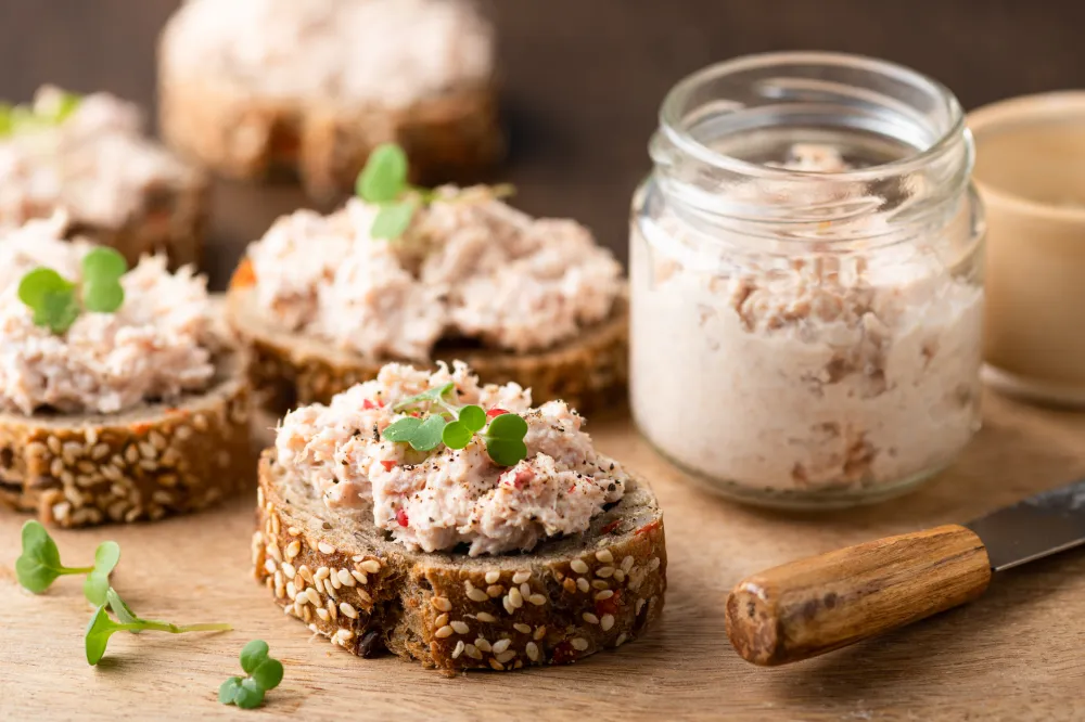 Rillettes de thon au basilic