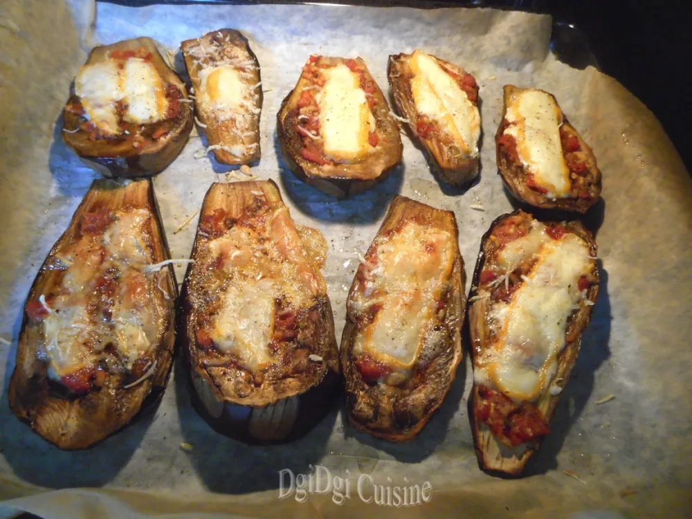 Aubergines grillées tomate-fêta