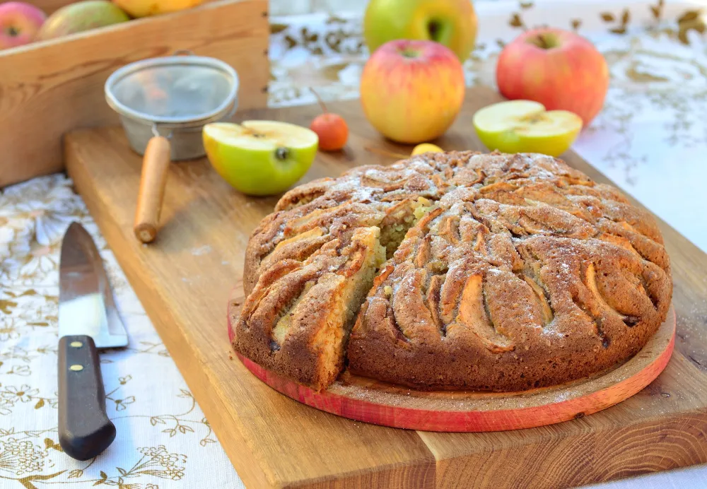 Gâteau aux pommes sans sucre sans édulcorant