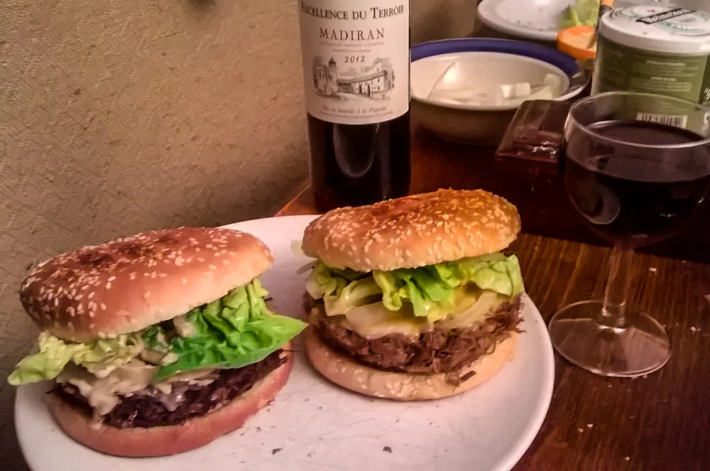 Burgers au confit de canard